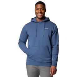 Bluza dresowa sportowa męska Meridian Creek Hoodie. Niebieskie bluzy nierozpinane męskie Columbia, l, bez wzorów, z bawełny, sportowe, bez ramiączek, bez kaptura. Za 259.99 zł.