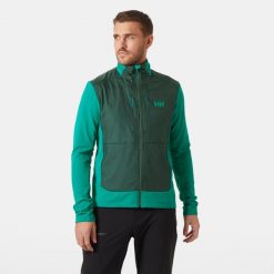 Polar Helly Hansen Versalite Hybrid. Zielone bluzy z polaru męskie Helly Hansen, bez wzorów, z polaru, sportowe, bez ramiączek, bez kaptura. Za 510.50 zł.