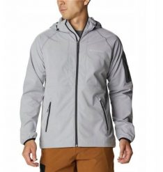 Columbia Tall Heights Hooded Softshell Jacket 1975591039 szary L. Szare kurtki softshell męskie Columbia, l, bez wzorów, z softshellu, bez kaptura. Za 315.54 zł.