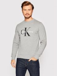 Calvin Klein Jeans Bluza J30J320933 Szary Regular Fit. Szare bluzy nierozpinane męskie Calvin Klein Jeans, m, bez wzorów, z bawełny, bez ramiączek, bez kaptura. Za 289.99 zł.