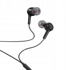 Słuchawki Hoco Słuchawki przewodowe douszne Jack 3,5 mm M78 czarne. Czarne słuchawki douszne Hoco. Za 21.99 zł.