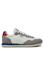 Pepe Jeans Sneakersy Natch Basic M PMS40010 Biały. Białe buty sportowe na co dzień męskie Pepe Jeans, m, bez wzorów, z jeansu, bez ramiączek, bez kaptura. Za 239.99 zł.