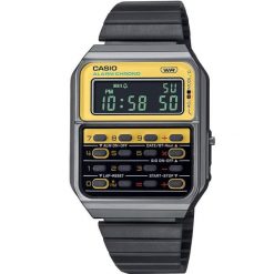 Zegarek Męski Casio CA-500WEGG-9BEF. Czarne zegarki męskie Casio. W wyprzedaży za 294.00 zł.