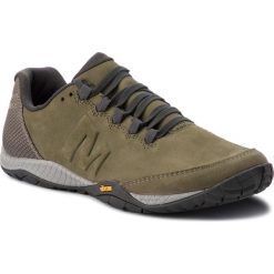 Półbuty MERRELL - Parkway Emboss Lace J97165 Dusty Olive. Zielone codzienne półbuty męskie Merrell, z materiału, klasyczne. Za 399.00 zł.