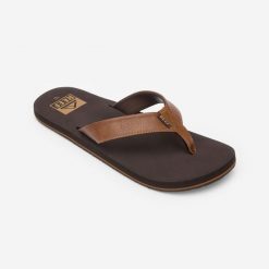 Japonki męskie Reef Twinpin. Brązowe klapki i japonki męskie Reef, bez wzorów, z kauczuku. Za 179.99 zł.
