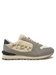 Guess Sneakersy FMPARO PAC12 Szary. Szare buty sportowe na co dzień męskie Guess, m, z aplikacjami, ze skóry, bez ramiączek, bez kaptura. Za 269.99 zł.