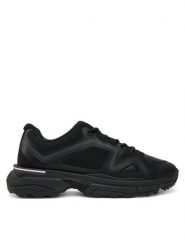 Tommy Hilfiger Sneakersy M Runner Tech Knit Lth Mix FM0FM05344 Czarny. Czarne buty sportowe na co dzień męskie Tommy Hilfiger, m, bez wzorów, z materiału, bez ramiączek, bez kaptura. Za 339.99 zł.