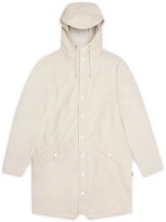 Rains długa kurtka unisex LONG JACKET W3 12020 26 DUNE XS. Kurtki męskie Rains, xs, bez wzorów, bez ramiączek, bez kaptura. Za 369.99 zł.