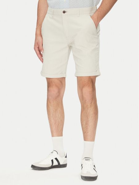 Jack & Jones Szorty materiałowe Fury 12206889 Beżowy Regular Fit. Brązowe szorty męskie Jack & Jones, bez wzorów, z bawełny. Za 249.99 zł.