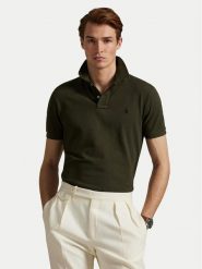 Polo Ralph Lauren Polo 710680784197 Zielony Custom Slim Fit. Zielone koszulki polo męskie Polo Ralph Lauren, m, bez wzorów, z bawełny, bez kołnierzyka, bez ramiączek. Za 479.99 zł.