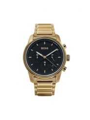 Boss Zegarek Trace 1514006 Złoty. Żółte, analogowe zegarki męskie Boss, złote. Za 1,349.00 zł.