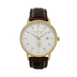 Zegarek U.S. Polo Assn. Brązowe zegarki męskie U.S. Polo Assn. Za 409.99 zł.