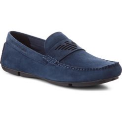 Mokasyny EMPORIO ARMANI - X4B121 XF188 00054 Midnight. Niebieskie mokasyny męskie Emporio Armani, z materiału. Za 809.00 zł.