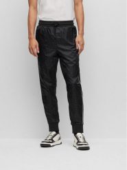 Boss Spodnie dresowe Lamont 128 50494075 Czarny Regular Fit. Czarne spodnie dresowe męskie Boss, bez wzorów, z bawełny. Za 1,439.00 zł.