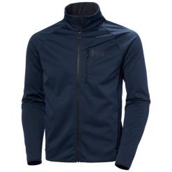 Kurtka wodoodporna Helly Hansen HP Windproof Fleece 2.0. Niebieskie kurtki męskie Helly Hansen, l, bez wzorów, z polaru, sportowe, bez ramiączek, bez kaptura. Za 674.00 zł.