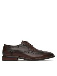 Gino Rossi Półbuty GINO-01 125AM Brązowy. Brązowe eleganckie półbuty męskie Gino Rossi, ze skóry, wizytowe, bez obcasa, bez zapięcia. Za 349.99 zł.