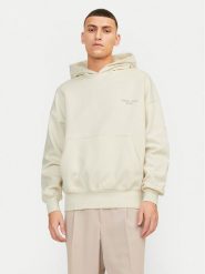 Jack & Jones Bluza Noho 12263036 Écru Oversize. Bluzy nierozpinane męskie Jack & Jones, l, bez wzorów, z bawełny, bez ramiączek, bez kaptura. Za 189.99 zł.