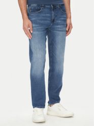 BOSS Jeansy Troy Bo 50544652 Niebieski Straight Fit. Niebieskie jeansy męskie Boss, bez wzorów, z bawełny. Za 599.99 zł.