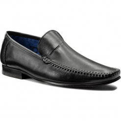 Mokasyny TED BAKER - Bly 9 9-17028 Black. Czarne mokasyny męskie Ted Baker, z materiału. W wyprzedaży za 399.00 zł.
