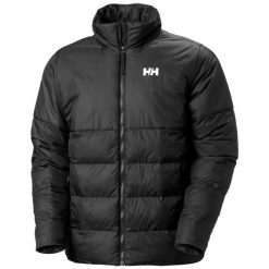 Kurtka puchowa Helly Hansen Oslo Light Puffy. Czarne kurtki męskie Helly Hansen, na jesień, m, bez wzorów, z puchu, eleganckie, bez ramiączek, bez kaptura. W wyprzedaży za 827.70 zł.