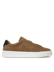 Tommy Hilfiger Sneakersy Th Court Summer Suede FM0FM05517 Brązowy. Brązowe buty sportowe na co dzień męskie Tommy Hilfiger, m, bez wzorów, ze skóry, bez ramiączek, bez kaptura. Za 329.99 zł.