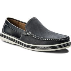 Półbuty LANETTI M17SS717-2. Niebieskie eleganckie półbuty męskie Lanetti, ze skóry ekologicznej, bez obcasa, bez zapięcia. W wyprzedaży za 59.99 zł.