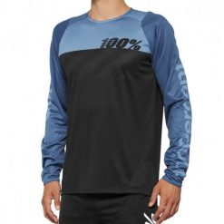 Bluza rowerowa męska 100% R-Core. Czarne bluzy nierozpinane męskie 100%, m, bez wzorów, sportowe, bez ramiączek, bez kaptura. Za 209.99 zł.