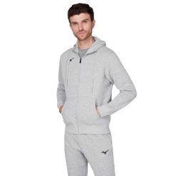 Bluza z kapturem Mizuno FZ. Szare bluzy nierozpinane męskie Mizuno, l, bez wzorów, z kapturem. Za 234.50 zł.