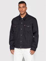 Levi's® Kurtka jeansowa The Trucker 72334-0403 Czarny Regular Fit. Czarne kurtki męskie l, bez wzorów, z bawełny, bez ramiączek, bez kaptura. Za 499.99 zł.