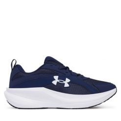 Buty do biegania Under Armour. Niebieskie buty do biegania męskie Under Armour, bez wzorów, bez zapięcia, do biegania. Za 299.99 zł.