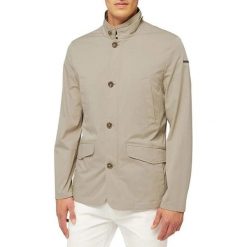Kurtka GEOX M EOLO Beżowy. Brązowe kurtki męskie Geox, m, bez wzorów, z tkaniny, casualowe, bez ramiączek, bez kaptura. Za 615.99 zł.