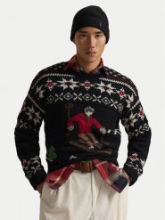 Polo Ralph Lauren Sweter 710982259001 Czarny Regular Fit. Czarne kardigany męskie Polo Ralph Lauren, m, bez wzorów, z wełny, bez ramiączek. Za 1,899.00 zł.