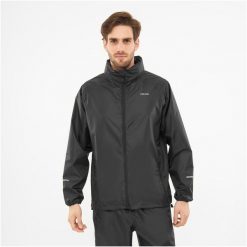 Kurtka przeciwdeszczowa męska Viking Rainier Man. Czarne kurtki męskie Viking, m, bez wzorów, sportowe, bez ramiączek, bez kaptura. Za 199.90 zł.