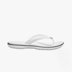 Japonki Crocs Crocband Flip. Białe klapki i japonki męskie Crocs, bez wzorów. Za 201.72 zł.