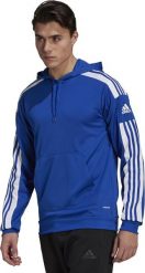 Adidas Bluza adidas SQUADRA 21 Hoody GP6436 GP6436 niebieski S. Niebieskie bluzy nierozpinane męskie ADIDAS, m, bez wzorów, bez ramiączek, bez kaptura. Za 122.26 zł.
