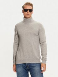 Guess Golf Ebenezer M4BR05 Z3H82 Szary Regular Fit. Szare kardigany męskie Guess, m, z aplikacjami, z syntetyku, bez ramiączek. Za 219.99 zł.
