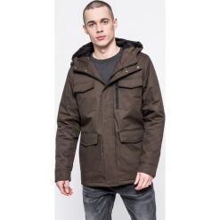 Brave Soul - Kurtka MJK.HAYTON. Zielone kurtki męskie Brave Soul, m, bez wzorów, z bawełny, bez ramiączek, z kapturem. W wyprzedaży za 139.90 zł.