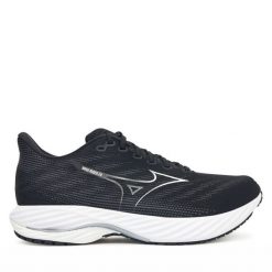Buty do biegania Mizuno. Czarne buty do biegania męskie Mizuno, bez wzorów, bez zapięcia, do biegania, mizuno wave. Za 479.99 zł.
