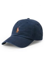 Polo Ralph Lauren Czapka z daszkiem 710834737032 Granatowy. Niebieskie czapki męskie Polo Ralph Lauren, bez wzorów, z bawełny. Za 359.99 zł.