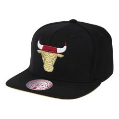 Czapka z daszkiem Mitchell & Ness NBA Chicago Bulls Snapback 6HSSMM19489-CBUBLCK. Czarne czapki męskie Mitchell & Ness, bez wzorów, sportowe. Za 109.00 zł.