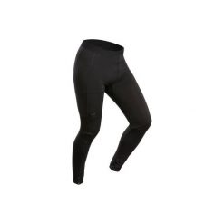 Legginsy trekkingowe | TREK 500 męskie. Czarne legginsy męskie FORCLAZ, l, bez wzorów, z elastanu, trekkingowe, climacool (adidas). Za 149.99 zł.