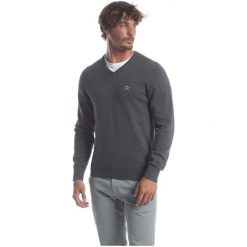 Polo Club C.H.A sweter męski M ciemnoszary. Szare swetry męskie Polo Club C.H..A, bez wzorów, bez kołnierzyka, bez ramiączek. W wyprzedaży za 199.00 zł.