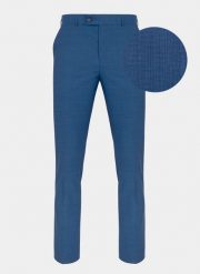 PAKO LORENTE – Spodnie męskie garniturowe P21SP-6G-056-N. Niebieskie eleganckie spodnie męskie Pako Lorente, bez wzorów, z wełny. Za 159.99 zł.