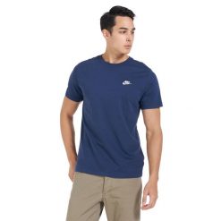 Męska Koszulka Sportowa. Niebieskie t-shirty sportowe męskie Nike, m, bez wzorów, sportowe, bez ramiączek. Za 146.99 zł.