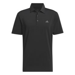 Polo adidas Ultimate365 Solid. Czarne koszulki polo męskie ADIDAS, m, bez wzorów, z materiału, sportowe, bez kołnierzyka, bez ramiączek. W wyprzedaży za 210.00 zł.