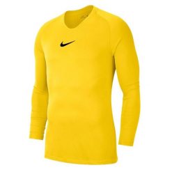 Bluza Męska Park DriFIT Base Layer Top. Żółte bluzy nierozpinane męskie Nike, m, bez wzorów, sportowe, bez ramiączek, bez kaptura. Za 122.99 zł.