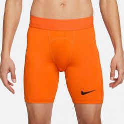 Spodnie treningowe męskie Nike Pro Drifit Strike. Brązowe szorty sportowe męskie Nike, bez wzorów, sportowe. Za 127.45 zł.