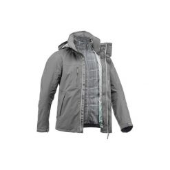 Kurtka RAINWARM 300 3w1 męska. Brązowe kurtki męskie QUECHUA. Za 179.99 zł.