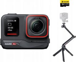 Kamera Insta360 Ace Pro Creator Bundle czarna. Czarne kamery sportowe INSTA360. Za 2,499.00 zł.