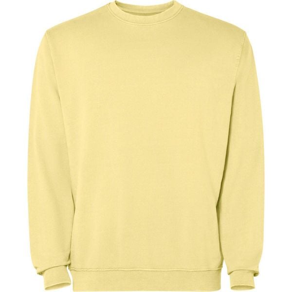 Bluza Unisex Dla Dorosłych Jaya Z Okrągłym Dekoltem. Żółte bluzy nierozpinane męskie ROLY, m, bez wzorów, bez ramiączek, bez kaptura. Za 97.99 zł.